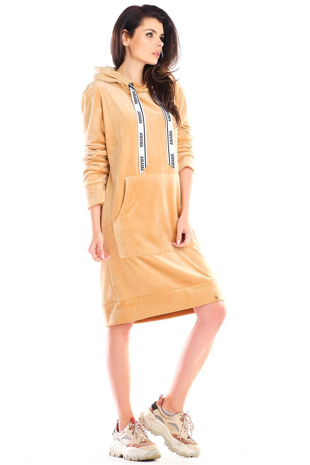  Sukienka Model A414 Beige - awama 