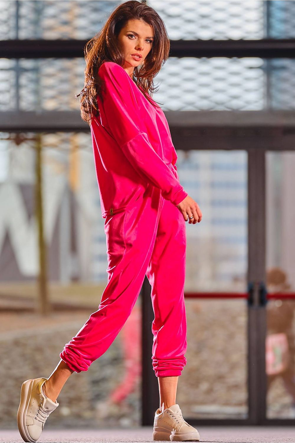   Bluzka Damska Model A417 Pink - awama 