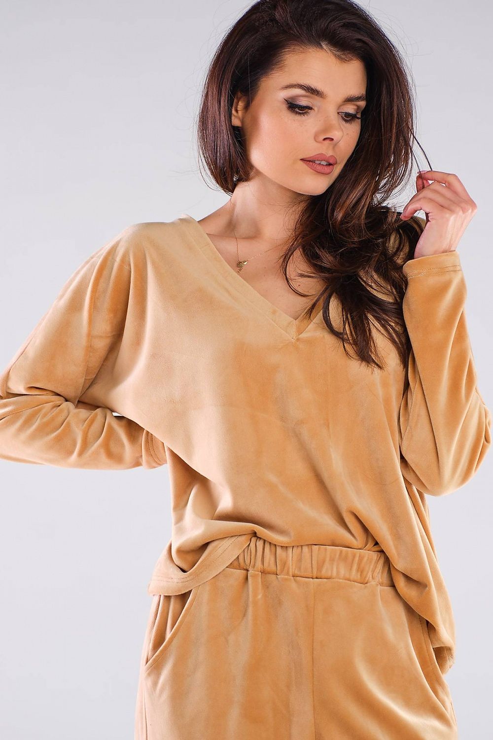   Bluzka Damska Model A417 Beige - awama 