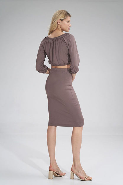   Bluzka Model M781 Brown - Figl 