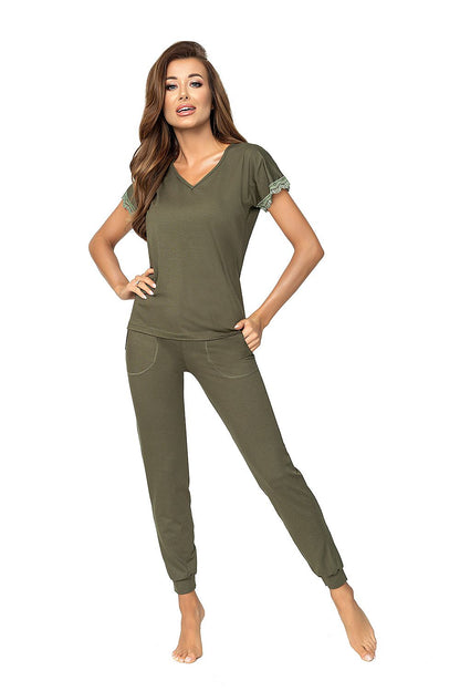  Piżama Damska Model Demi Khaki - Donna 
