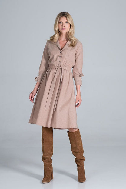  Sukienka Model M838 Beige - Figl 