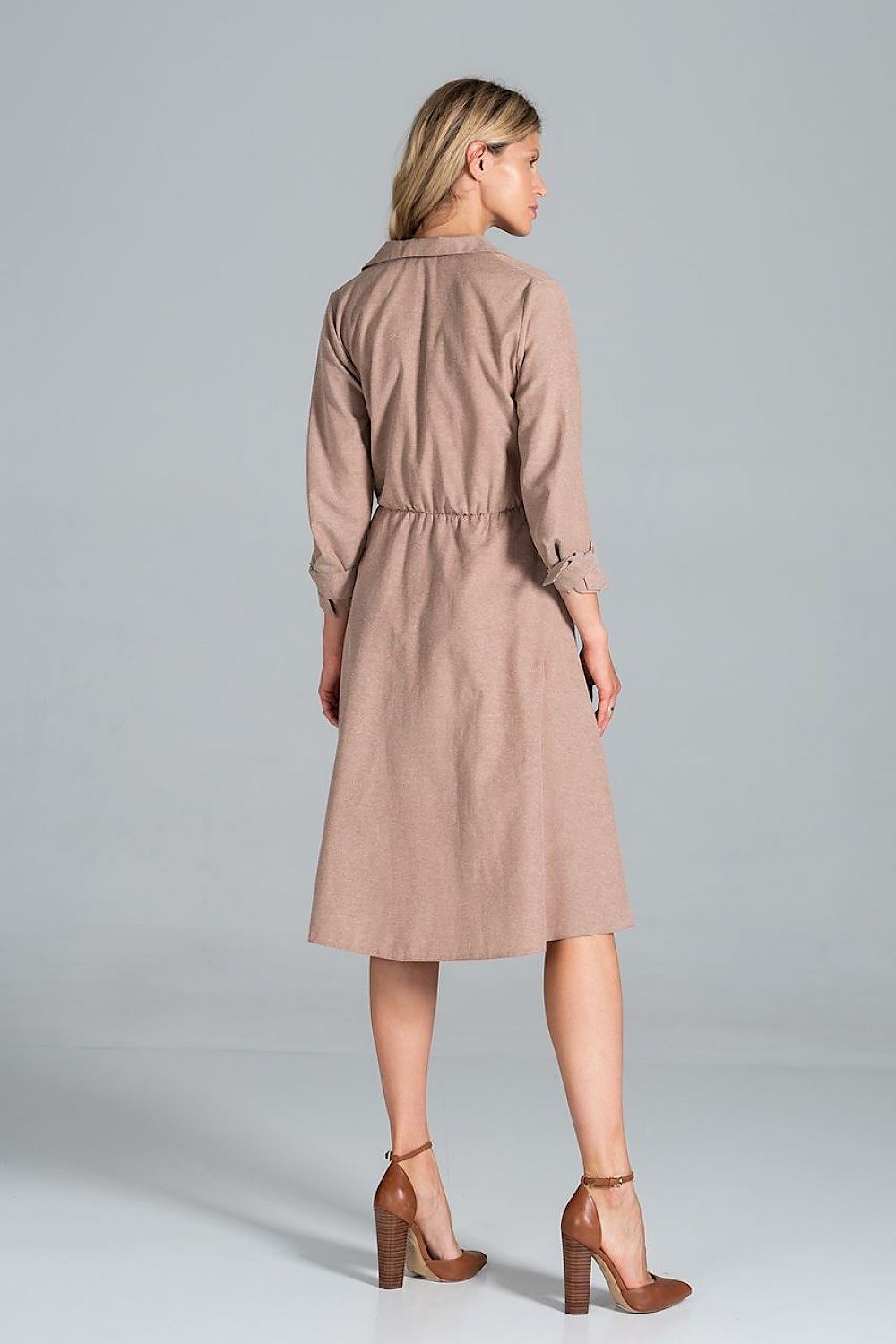  Sukienka Model M838 Beige - Figl 