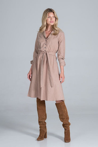  Sukienka Model M838 Beige - Figl 