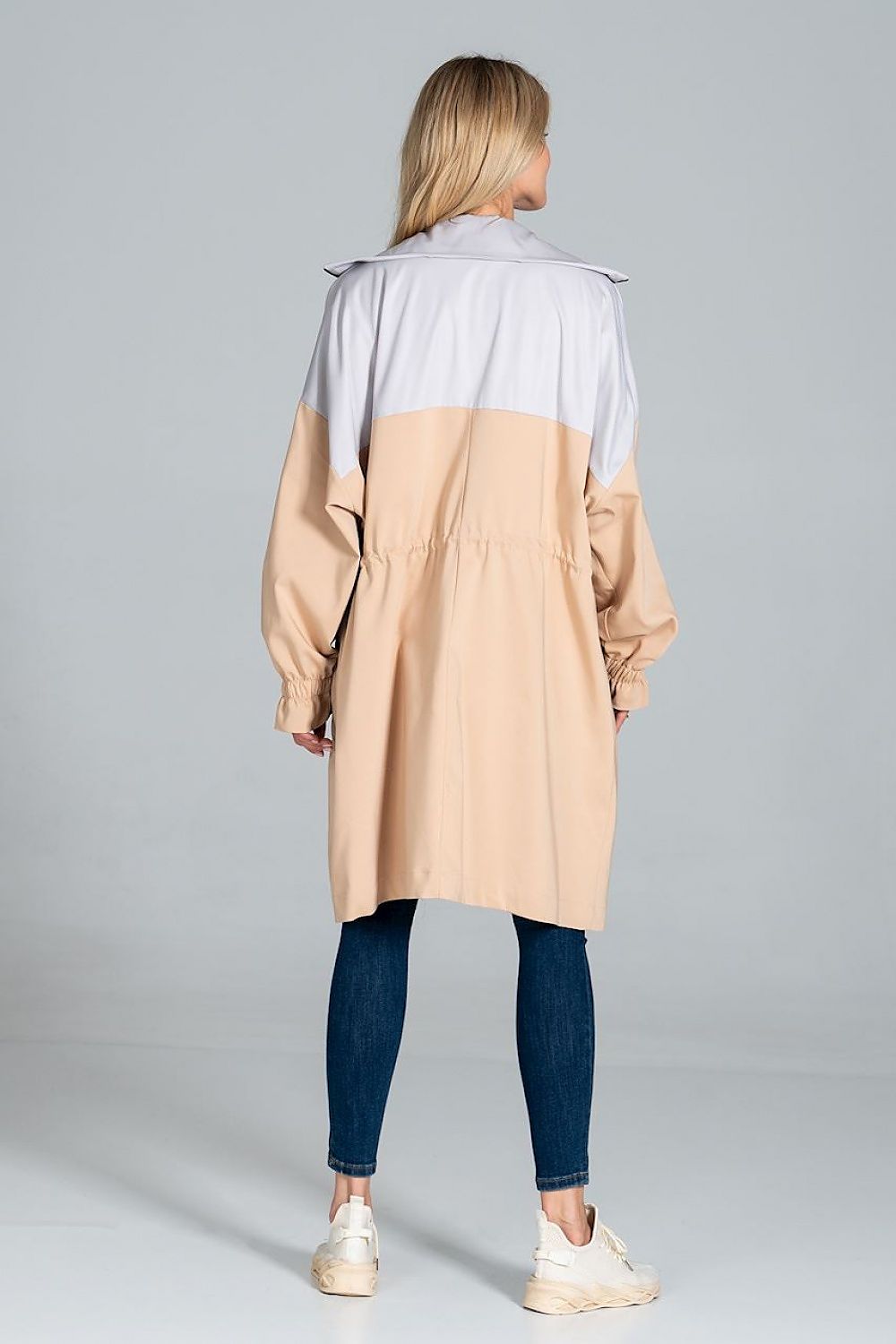   Płaszcz Model M817 Beige/Grey - Figl 