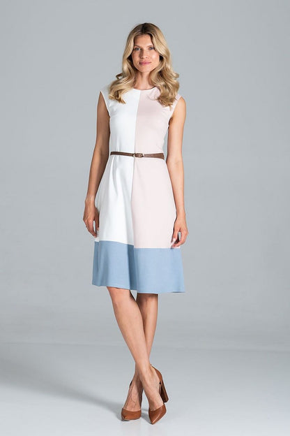  Sukienka Model M815 Ecru/Pink/Blue - Figl 