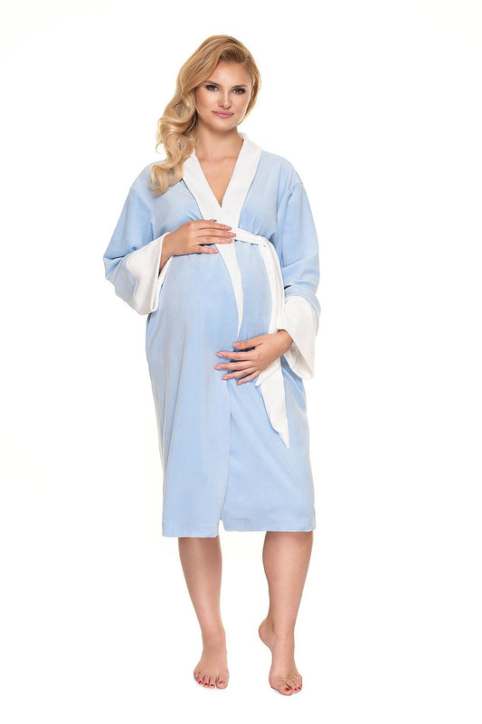 Szlafrok Model 0201 Błękit - PeeKaBoo 