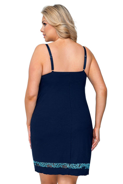  Koszulka nocna Koszulka Model Alexia Plus Dark Blue - Donna 