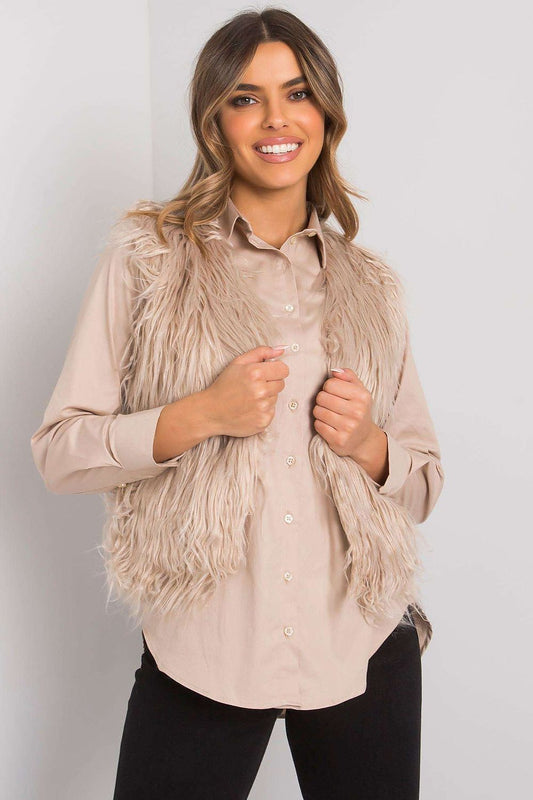   Kamizelka Damska Model TW-KZ-2115.32X Beige - Och Bella 