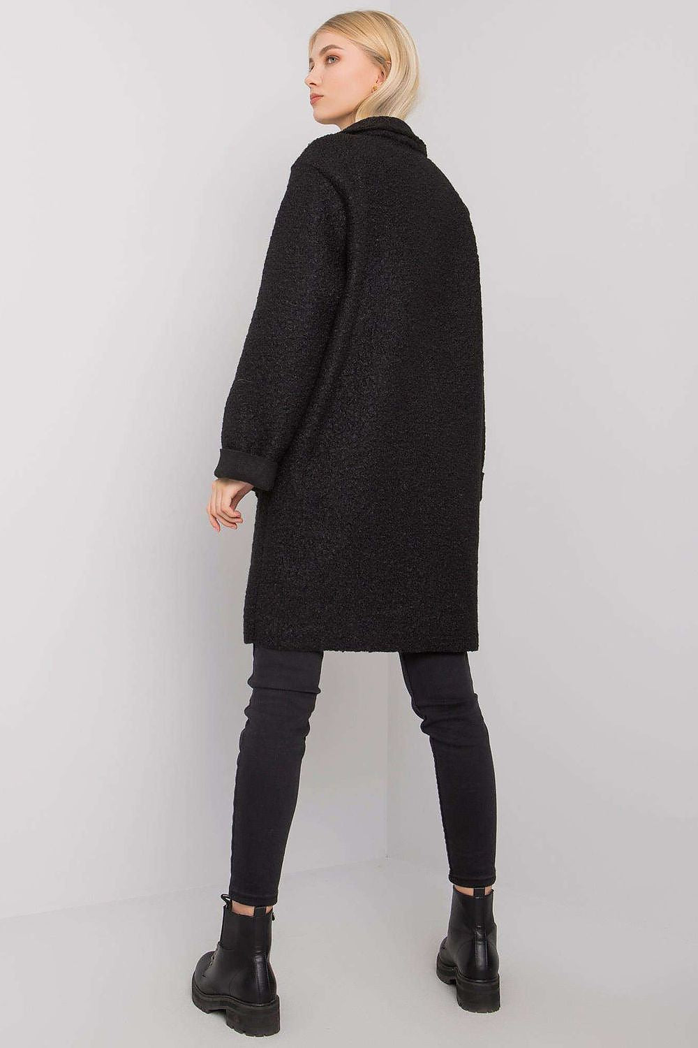   Płaszcz Damski Model TW-PL-BI-21717.40P Black - Och Bella 