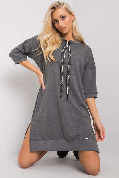  Sukienka Model RV-SK-6273.47P Dark Grey - Relevance 