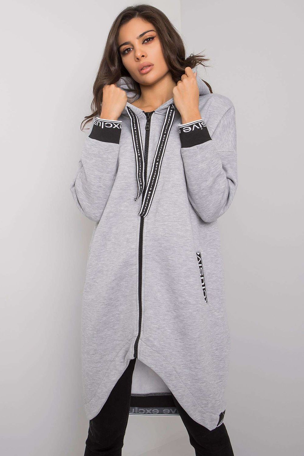   Bluza Damska Model RV-BL-6832.10 Grey - Relevance 