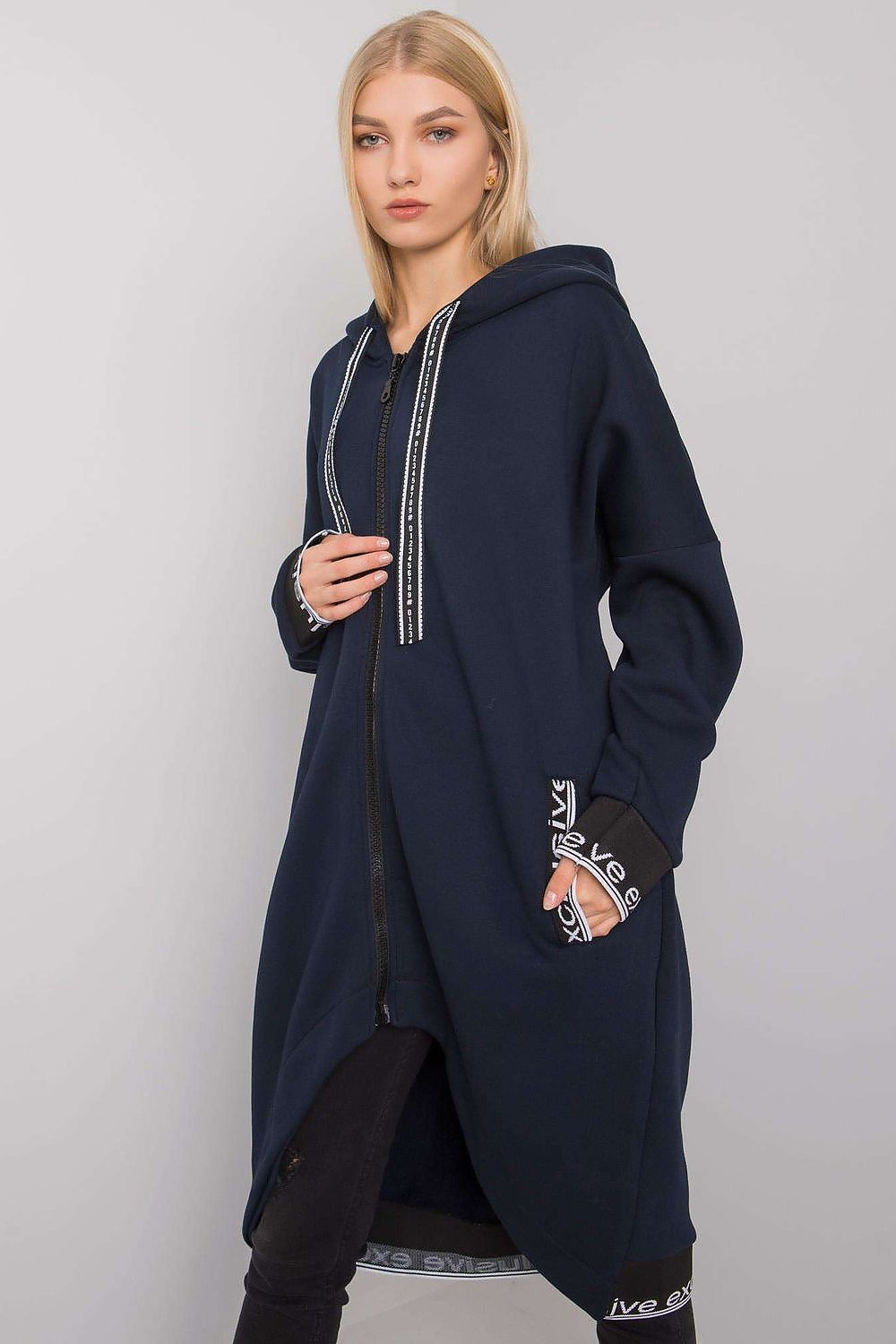   Bluza Damska Model RV-BL-6832.10 Navy - Relevance 
