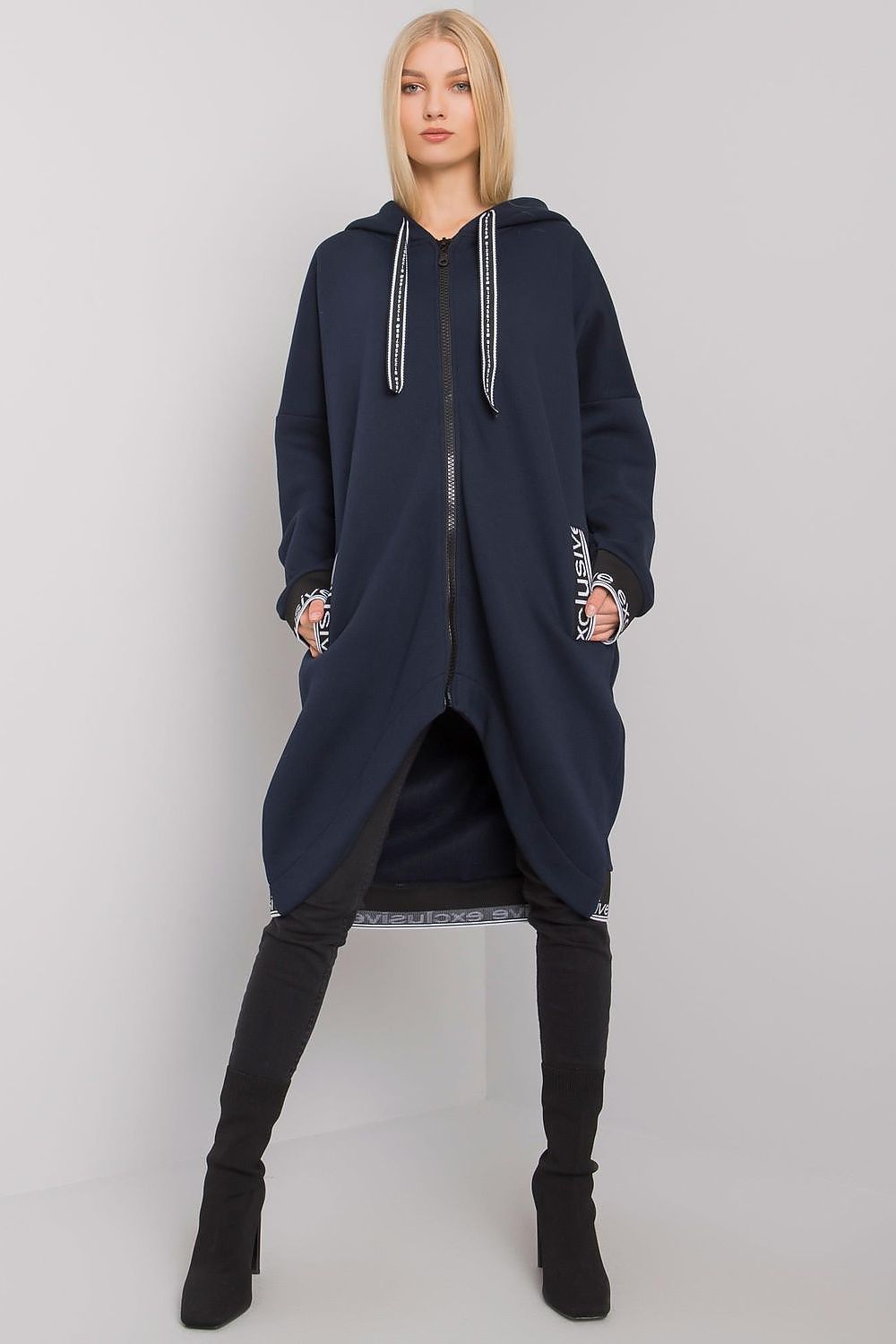   Bluza Damska Model RV-BL-6832.10 Navy - Relevance 