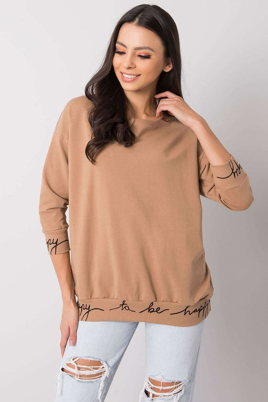   Bluza Damska Model RV-BL-5978.06P Camel - Relevance 