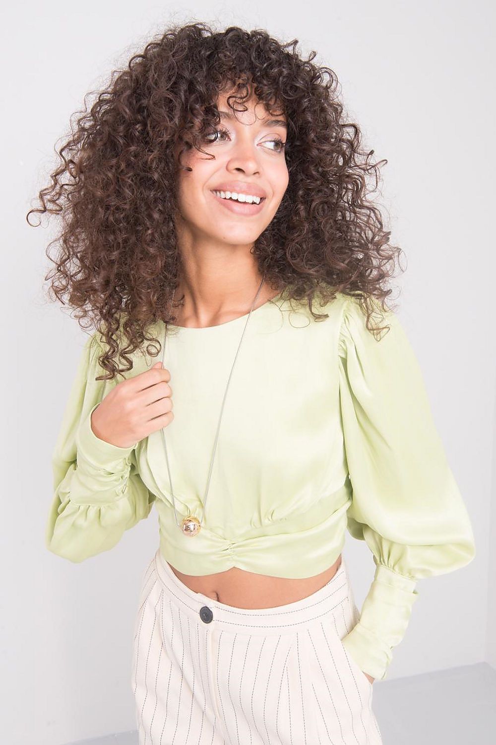   Bluzka Model 15578 Limonka - By Sally Fashion 