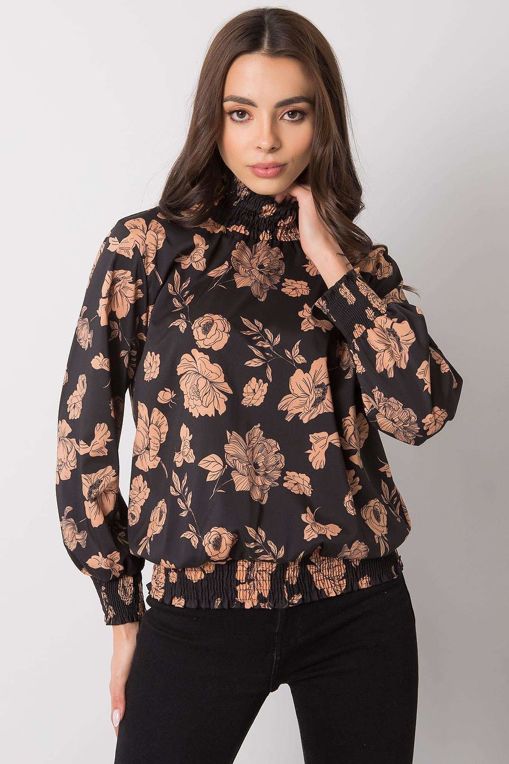   Bluzka Model DHJ-BZ-8501.79 Black/Beige - Italy Moda 