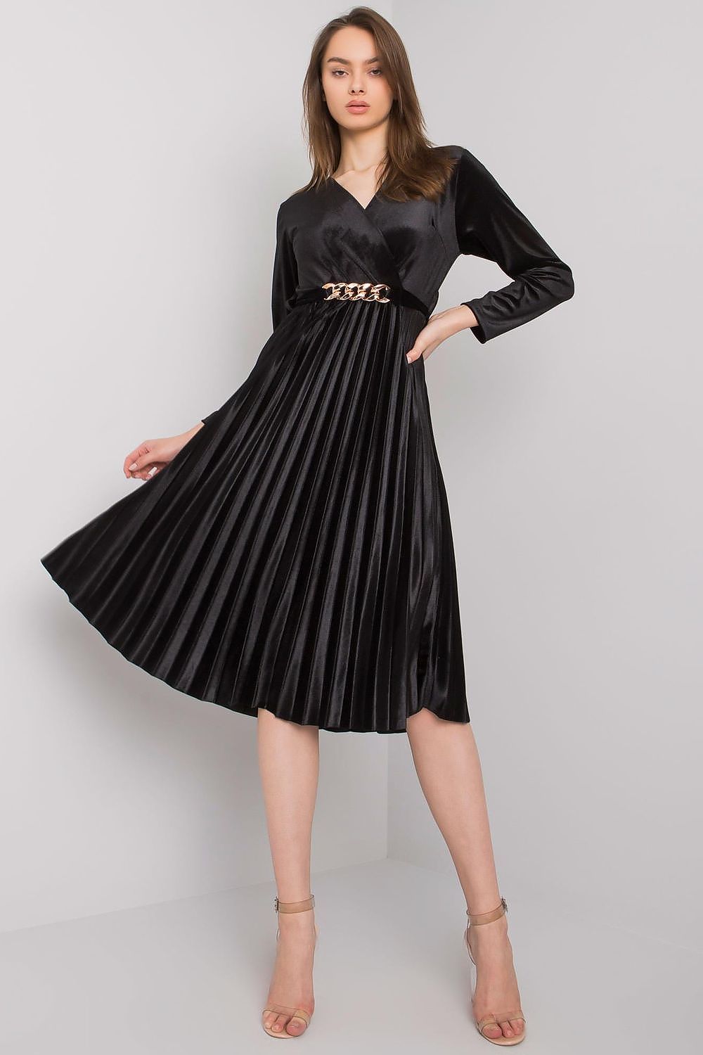  Sukienka Model DHJ-SK-15311.29P Black - Italy Moda 