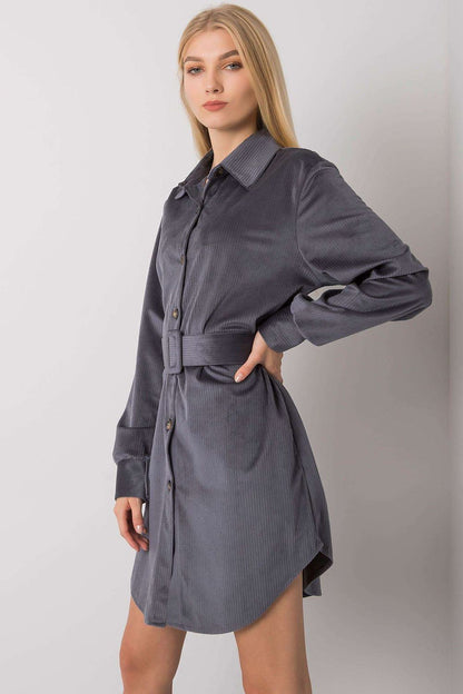  Sukienka Model DHJ-SK-10333.12P Grafit - Italy Moda 