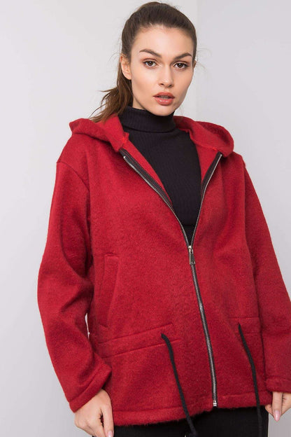   Bluza Damska Model MI-PL-24512.00X Bordo - Italy Moda 