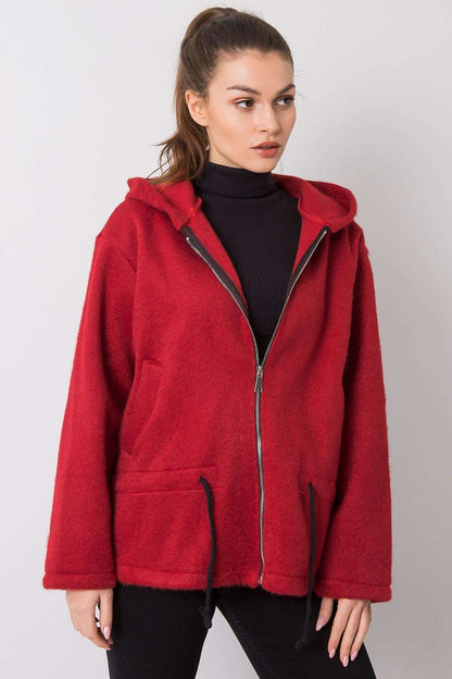   Bluza Damska Model MI-PL-24512.00X Bordo - Italy Moda 