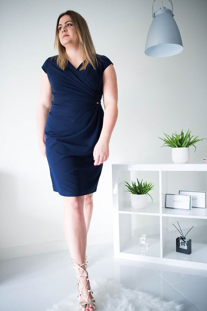  Sukienka Model Oktawia Navy - Jersa 