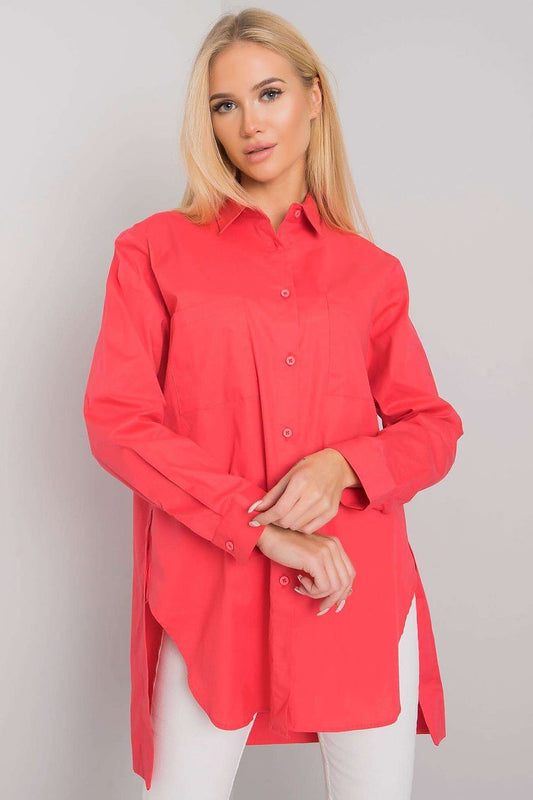   Koszula Damska Model EM-KS-001.46 Coral - Ex Moda 