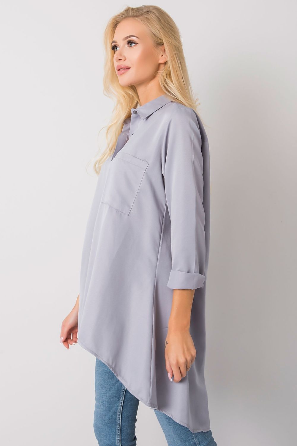   Koszula Damska Model EM-KS-556-1.11 Grey - Ex Moda 
