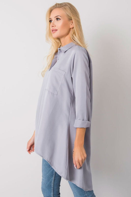   Koszula Damska Model EM-KS-556-1.11 Grey - Ex Moda 