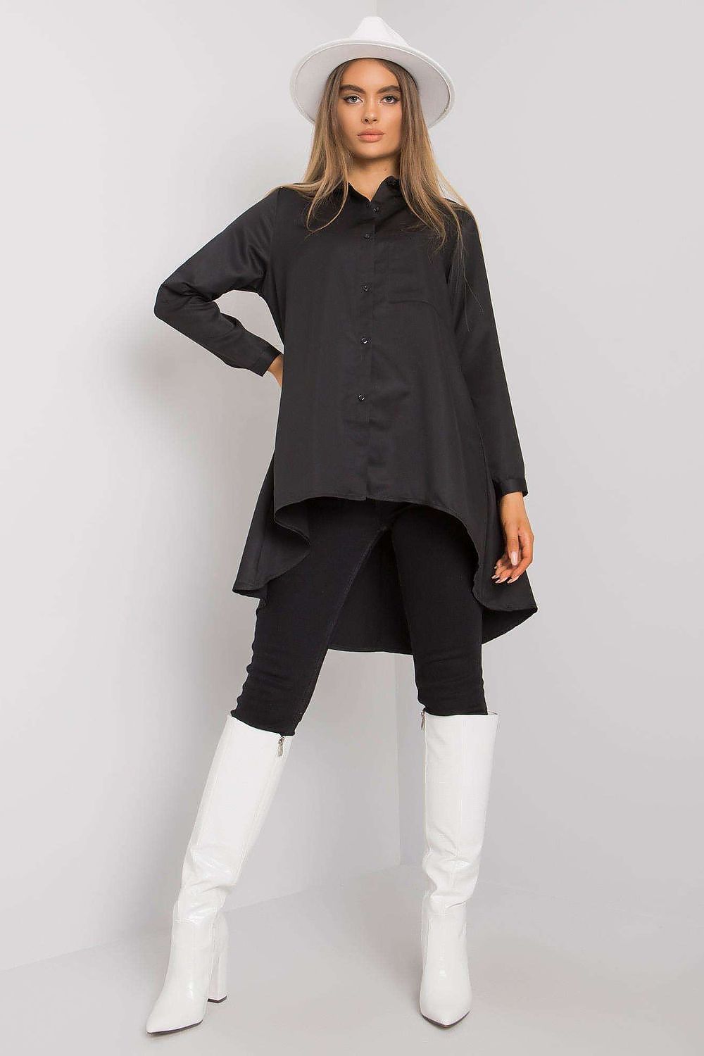  Koszula Damska Model EM-KS-556-1.11 Black - Ex Moda 
