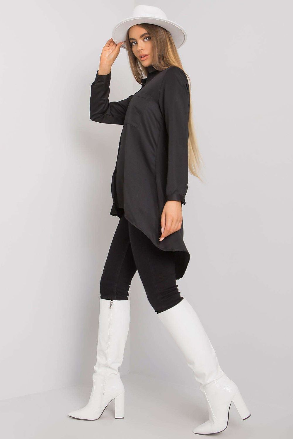   Koszula Damska Model EM-KS-556-1.11 Black - Ex Moda 