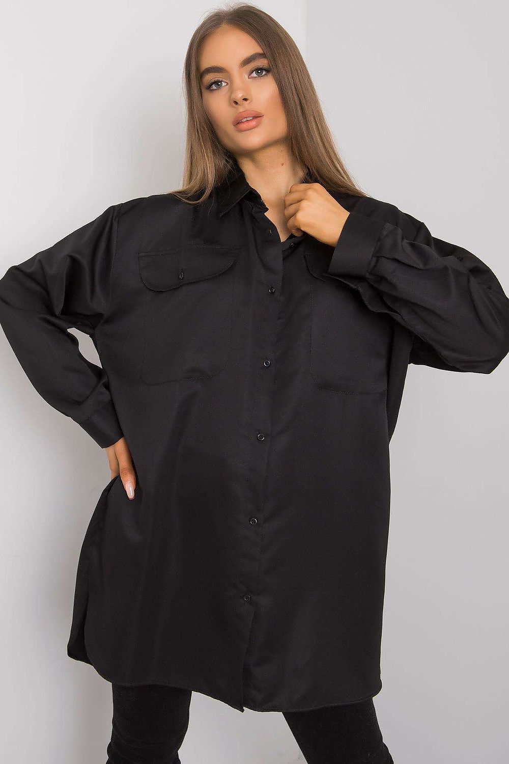   Koszula Damska Model EM-KS-678-1.09 Black - Ex Moda 