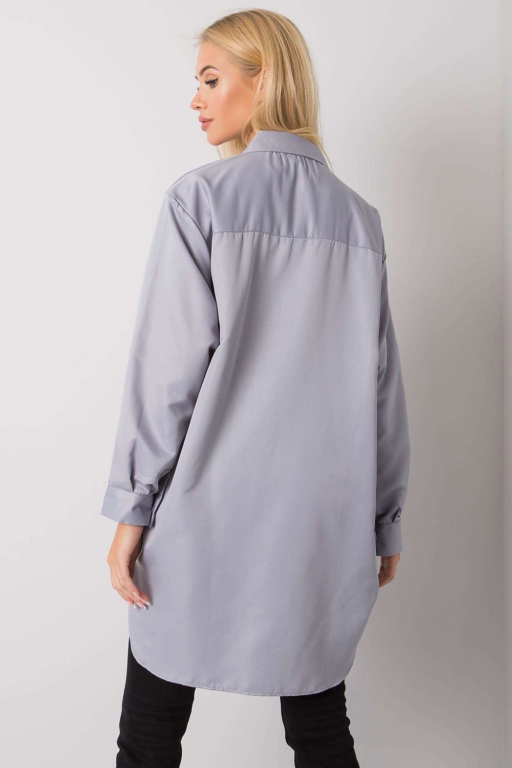   Koszula Damska Model EM-KS-678-1.09 Grey - Ex Moda 