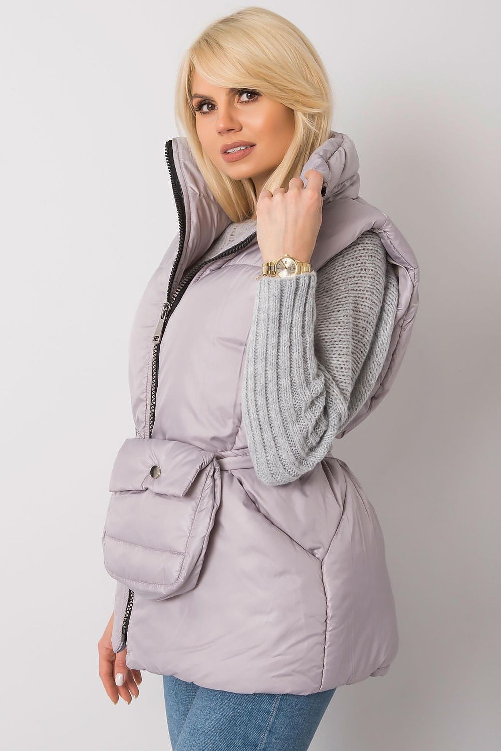   Kamizelka Model EM-KZ-611.40X Grey - Ex Moda 