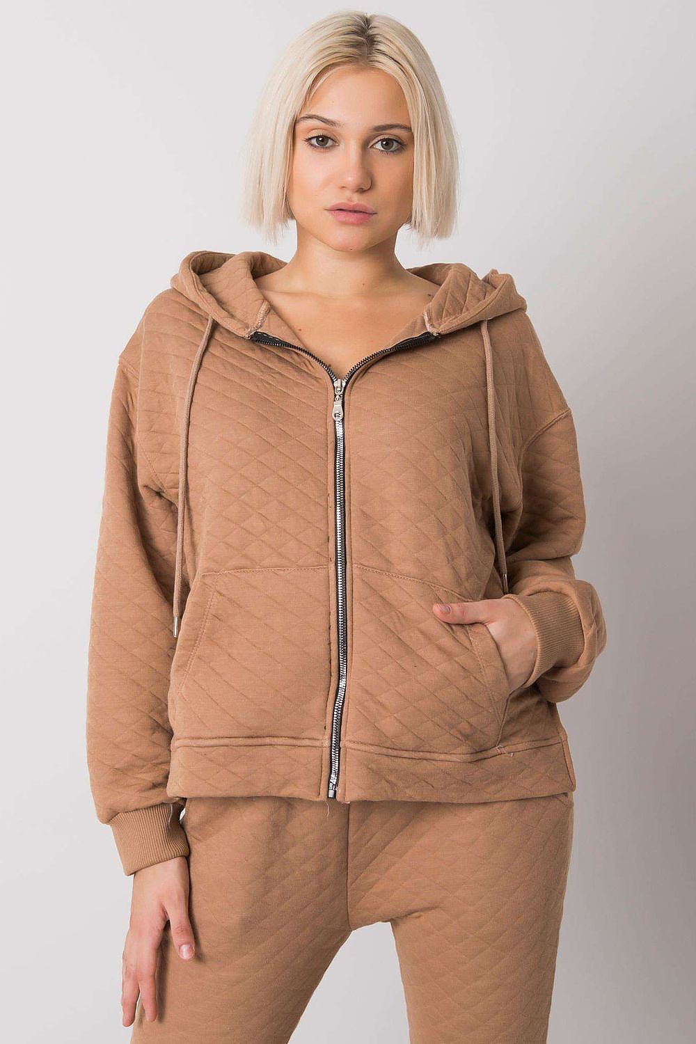   Bluza Damska Model RV-BL-7451.23 Camel - BFG 