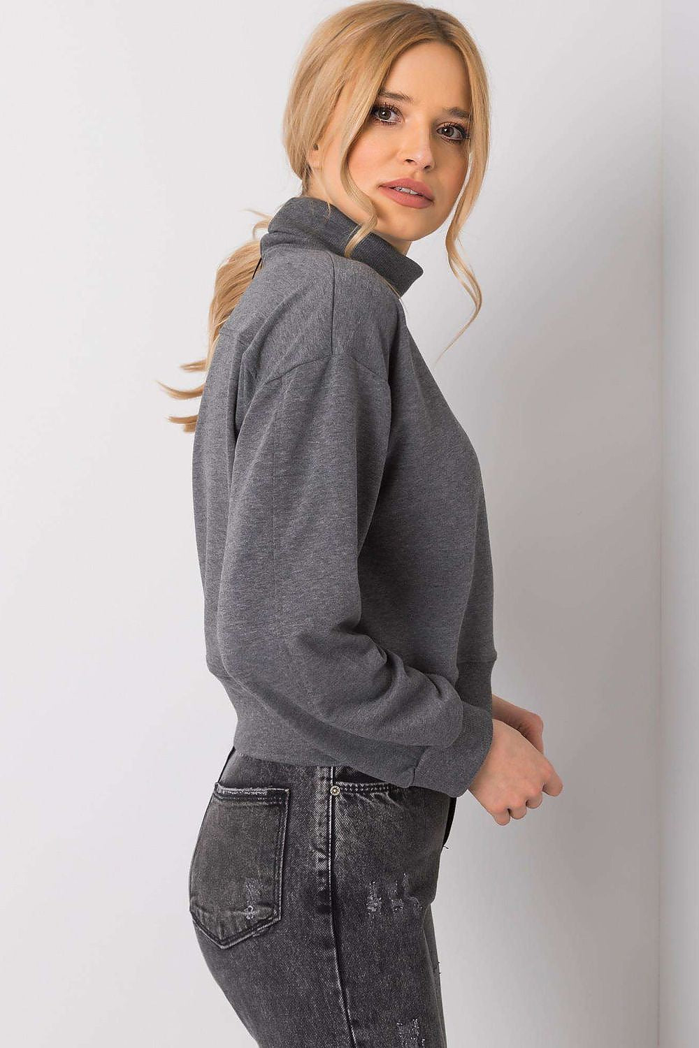   Bluza Damska Model RV-BL-6263.86P Dark Grey - BFG 