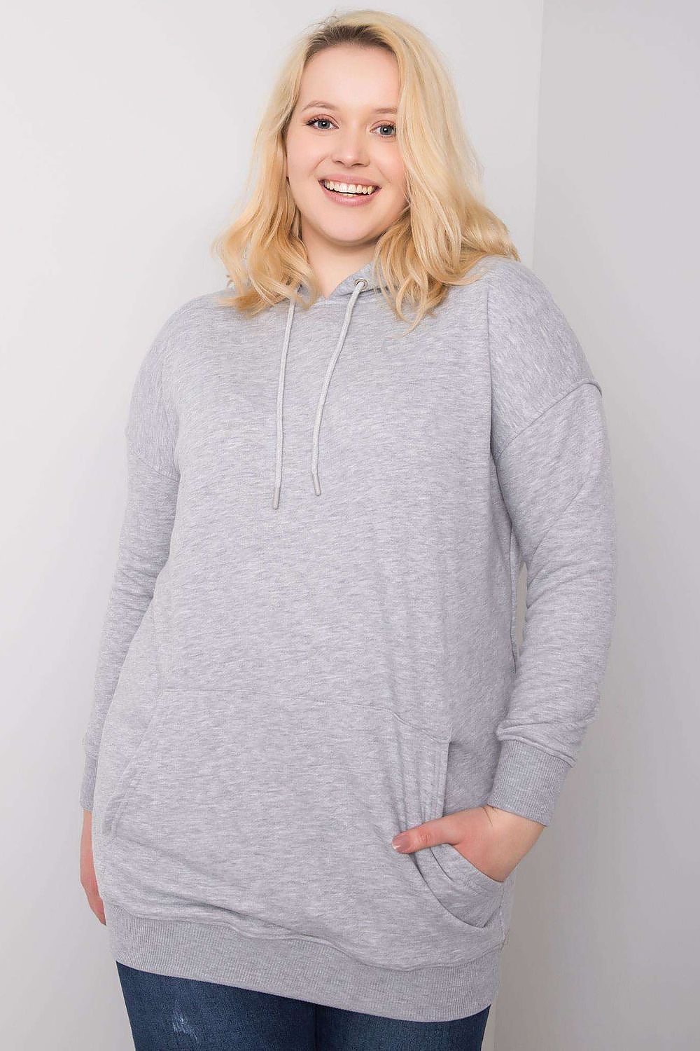   Bluza Damska Model RV-BL-6338.19X Grey - BFG 