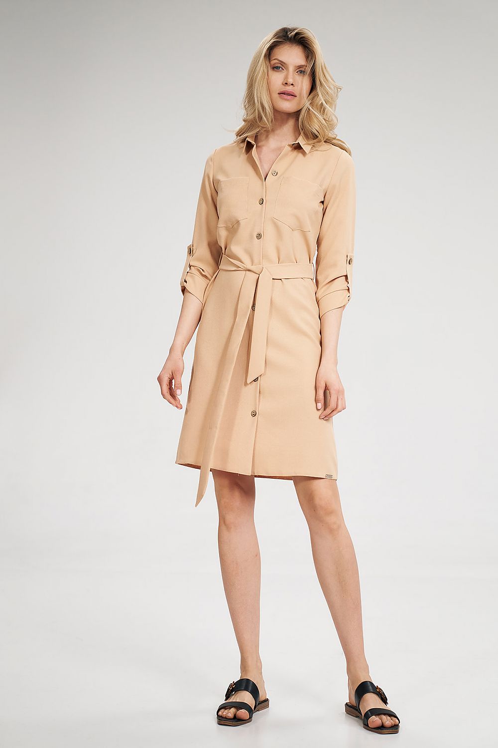  Sukienka Model M701 Beige - Figl 