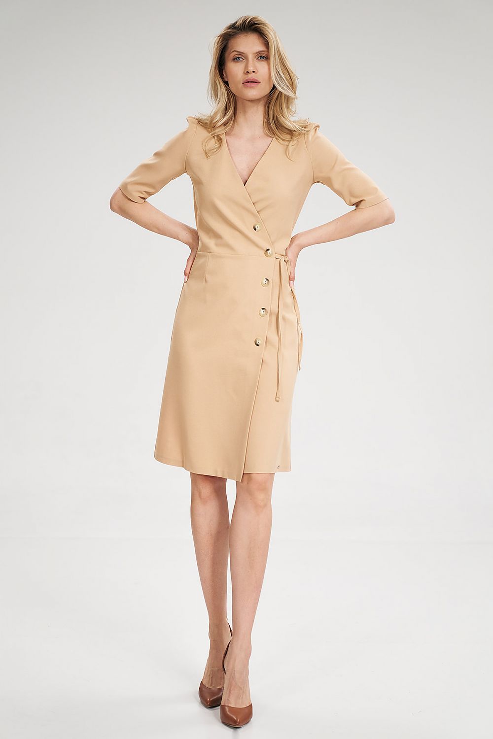  Sukienka Model M703 Beige - Figl 