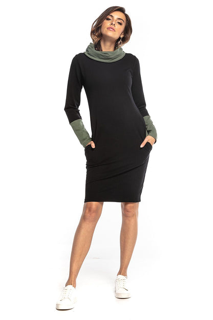  Sukienka Model T360/7 Black/Khaki - Tessita 
