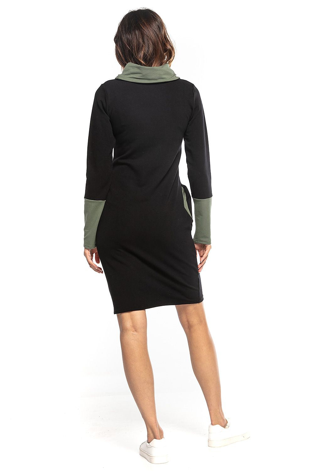  Sukienka Model T360/7 Black/Khaki - Tessita 