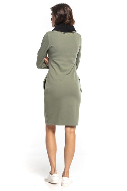  Sukienka Model T360/6 Khaki/Black - Tessita 