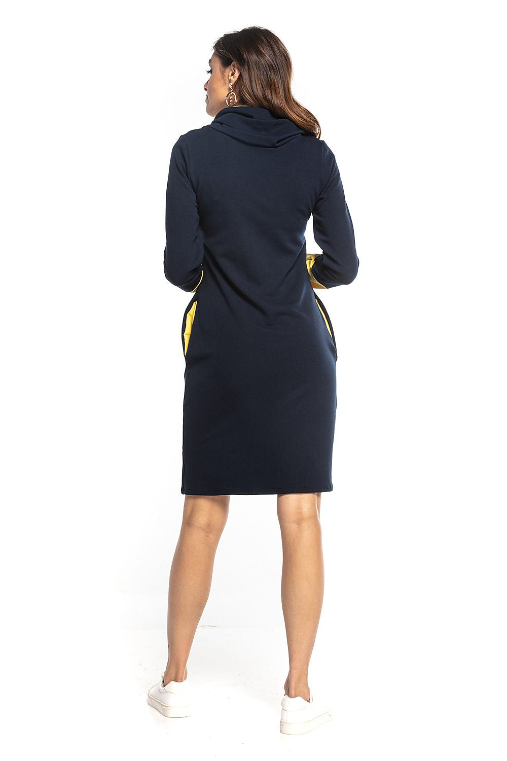 Sukienka Model T360/4 Navy/Yellow - Tessita 