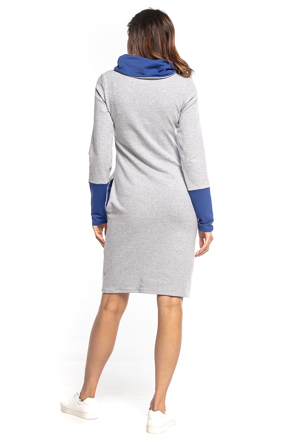  Sukienka Model T360/2 Light Grey/Blue - Tessita 