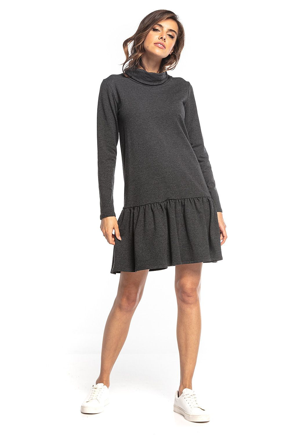  Sukienka Model T356/3 Dark Grey - Tessita 