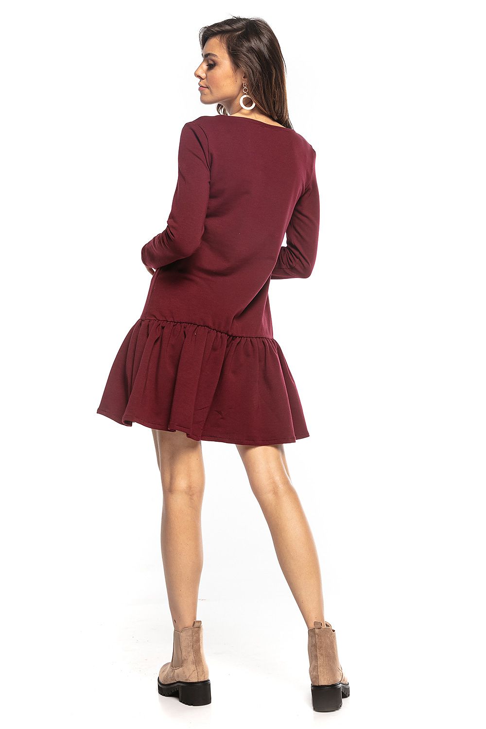  Sukienka Model T355/8 Bordo - Tessita 