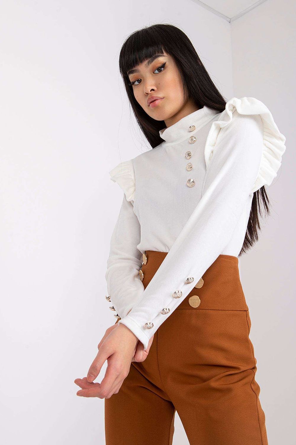   Bluzka Model DHJ-BZ-6533A.44P White - Italy Moda 