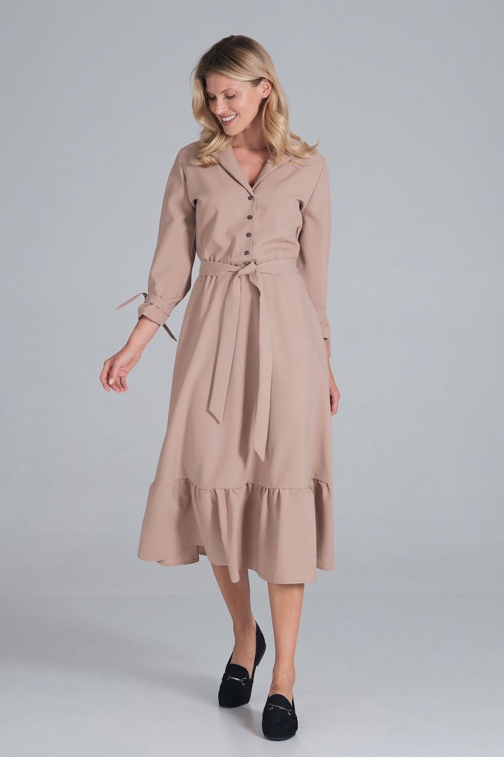  Sukienka Model M840 Beige - Figl 