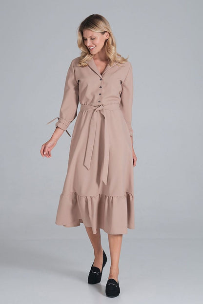  Sukienka Model M840 Beige - Figl 