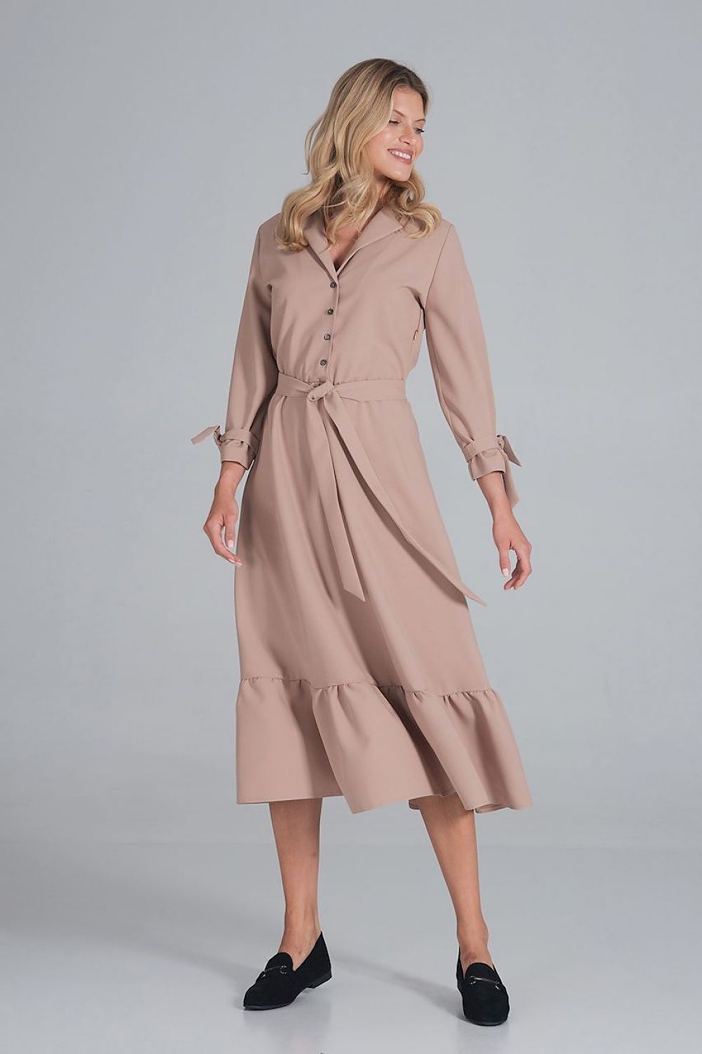  Sukienka Model M840 Beige - Figl 